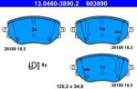 ATE Set placute frana ATE 13.0460-3890.2 (13.0460-3890.2)