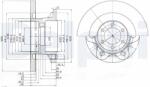 DELPHI Disc frana DELPHI BG9722 (BG9722) - fixbox