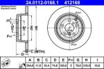 ATE Disc frana spate Land Rover Range Rover III ATE 24.0112-0168.1 (24.0112-0168.1)