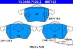 ATE Set placute frana ATE 13.0460-7122.2 (13.0460-7122.2) - fixbox