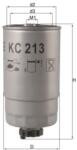 MAHLE Filtru combustibil MAHLE KC 213 (KC 213) - fixbox