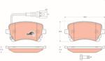TRW Set placute frana TRW GDB1557 (GDB1557)