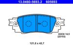 ATE Set placute frana ATE 13.0460-5693.2 (13.0460-5693.2)