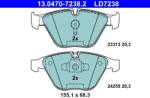 ATE Set placute frana ATE 13.0470-7238.2 (13.0470-7238.2)