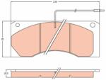 TRW Set placute frana TRW GDB5066 (GDB5066)