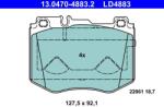 ATE Set placute frana, frana disc ATE 13.0470-4883.2 - fixbox