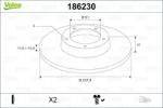 VALEO Disc frana VALEO 186230 (186230) - fixbox