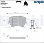 DELPHI Set placute frana DELPHI LP3247 (LP3247)