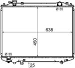 MAHLE Radiator, racire motor MAHLE CR 1746 000S (CR 1746 000S)
