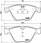 BREMBO Set placute frana axa fata BREMBO P06074 (P 06 074)