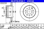 ATE Disc frana spate Fiat Ducato, Peugeot Boxer ATE 24.0116-0124.1 (24.0116-0124.1)