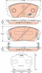 TRW Set placute frana TRW GDB3461 (GDB3461)
