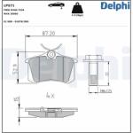 DELPHI Set placute frana DELPHI LP571 (LP571)