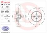 BREMBO Disc frana BREMBO 08. A729.17 (08.A729.17)