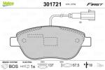 VALEO Set placute frana VALEO 301721 (301721)