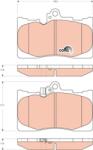 TRW Set placute frana TRW GDB3398 (GDB3398)