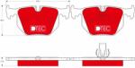 TRW Set placute frana axa spate TRW GDB1530DTE (GDB1530DTE)