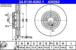 ATE Disc frana fata Mercedes CLA C118, Clasa A V177 ATE 24.0130-0262.1 (24.0130-0262.1)
