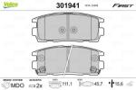 VALEO Set placute frana VALEO 301941 (301941)