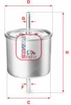 SOFIMA Filtru combustibil SOFIMA S 1514 B (S 1514 B) - fixbox
