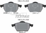 TEXTAR Set placute frana TEXTAR 2339201 (2339201) - fixbox