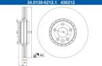 ATE Disc frana fata Volvo XC60 I ATE 24.0130-0212.1 (24.0130-0212.1)