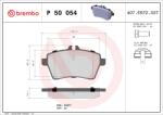 BREMBO Set placute frana BREMBO P 50 054 (P 50 054)