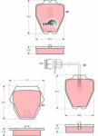 TRW Set placute frana TRW GDB1371 (GDB1371)