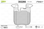 VALEO Set placute frana VALEO 302266 (302266)