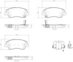 BREMBO Set placute frana BREMBO P 30 098 (P 30 098)