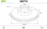 VALEO Disc frana VALEO 186774 - fixbox