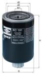 MAHLE Filtru combustibil MAHLE KC 191 (KC 191) - fixbox