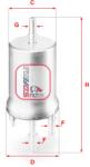 SOFIMA Filtru combustibil SOFIMA S 1832 B (S 1832 B) - fixbox