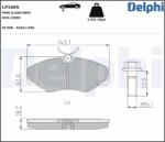 DELPHI Set placute frana DELPHI LP1695 (LP1695)