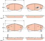 TRW Set placute frana TRW GDB3479 (GDB3479)