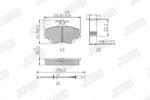 JURID Set placute frana JURID 571526J (571526J)