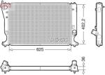 DENSO Radiator, racire motor DENSO DRM50132 (DRM50132) - fixbox