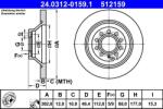ATE Disc frana spate PowerDisc Audi A6 C6 ATE 24.0312-0159.1 (24.0312-0159.1)