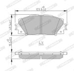 FERODO Set placute frana, frana disc FERODO FDB4310 - fixbox