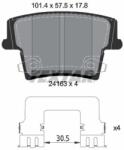 TEXTAR Set placute frana TEXTAR 2416303 (2416303)