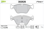 VALEO Set placute frana axa fata VALEO 302626 (302626)