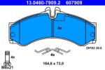 ATE Set placute frana ATE 13.0460-7909.2 (13.0460-7909.2) - fixbox