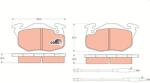 TRW Set placute frana TRW GDB1033 (GDB1033)