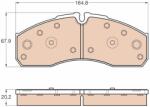 TRW Set placute frana TRW GDB3567 (GDB3567)