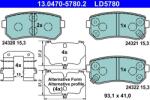 ATE Set placute frana, frana disc ATE 13.0470-5780.2 - fixbox
