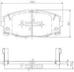 NIPPARTS Set placute frana NIPPARTS J3602045 (J3602045)