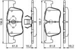 Bosch Set placute frana BOSCH 0 986 494 689 (0 986 494 689)