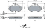 Bosch Set placute frana BOSCH 0 986 494 042 (0 986 494 042)