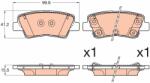 TRW Set placute frana TRW GDB3594 (GDB3594)