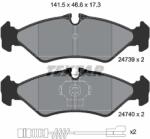 TEXTAR Set placute frana TEXTAR 2473901 (2473901) - fixbox